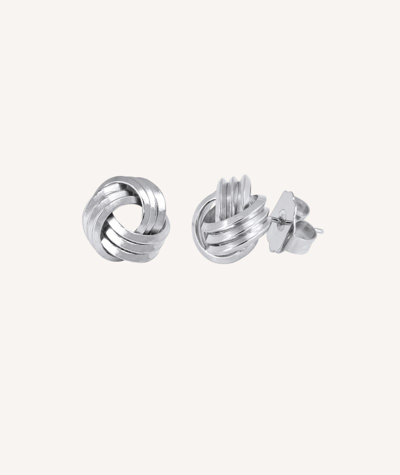 Silver earrings Knots