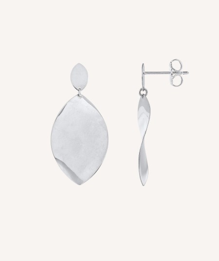 Earrings Vicky silver 925 smooth blade