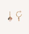 Earrings Rosella 18 Kt Gold Plated natural stones
