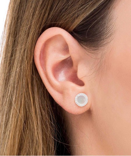 Earrings Mother of Pearl Circle