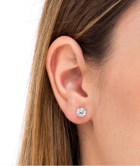 Earrings Zirconias 6mm
