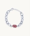 Bracelet Ivette collection Chains Silver plated Natural stone chain
