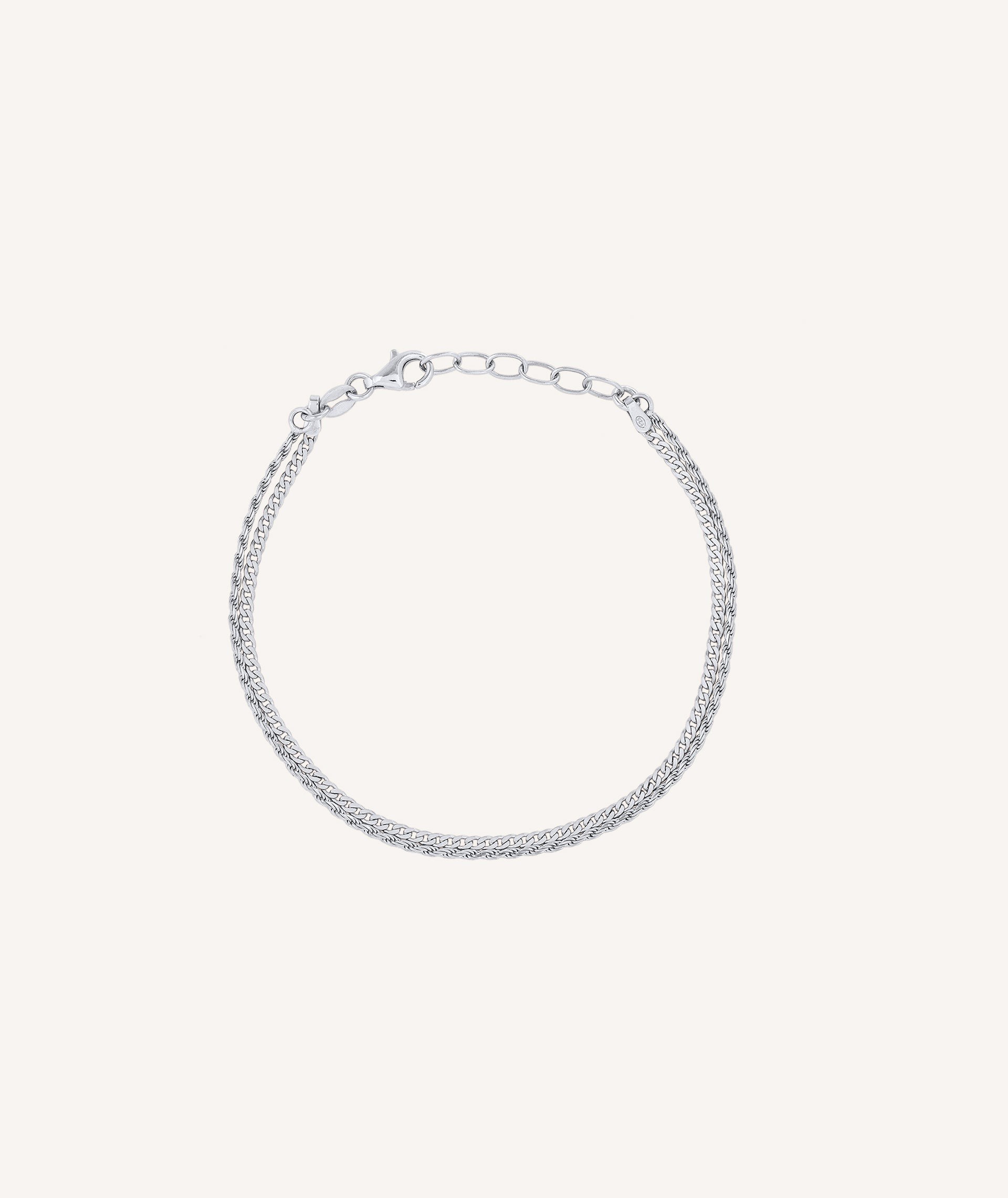 Bracelet Sweet silver 925 double chain links