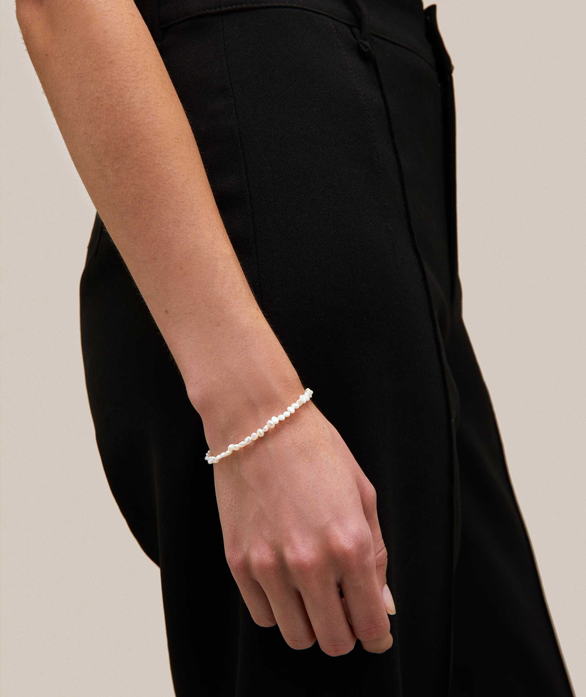 Marea Bracelet 18 Kt Gold Plated cultivated pearls
