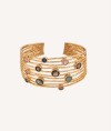 Bracelet Tanit 18 Kt Gold Plated natural stones