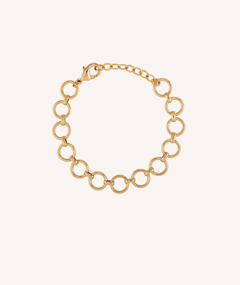 Bracelet Lea 18 Kt Gold Plated link circle