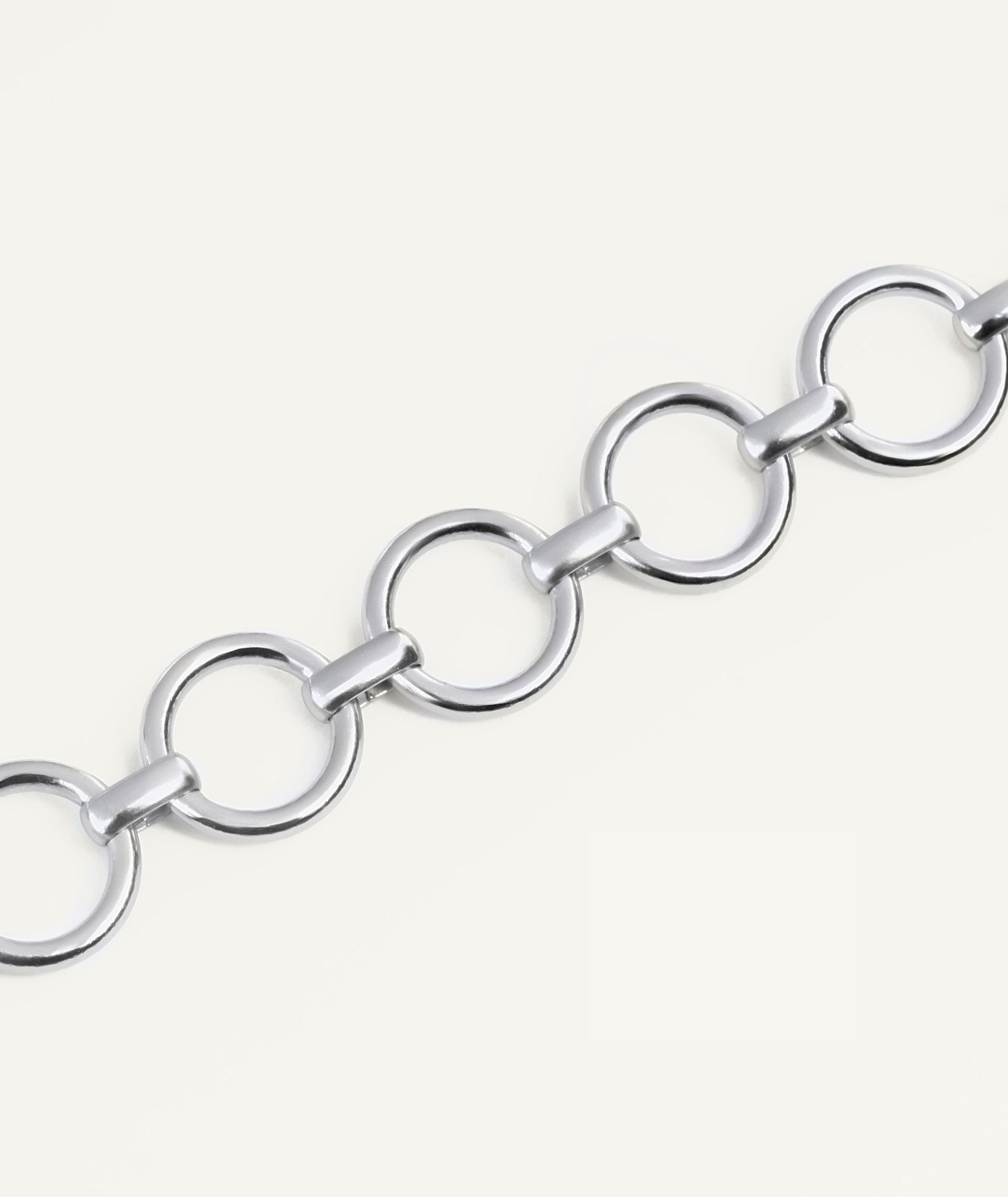 Bracelet Lea Silver plated link circle