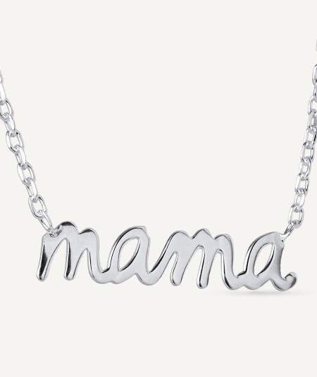 Collar Mamá colección Clasicos Plata Plata de primera Ley chapado Oro 18 Kt mamá