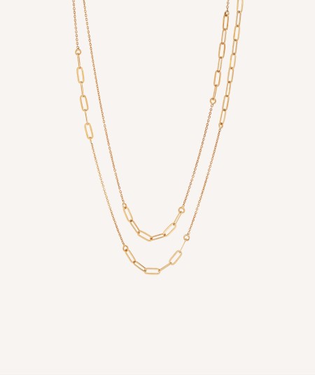 Necklace Sade 925 silver 18kt gold plated links
