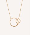 Amy Necklace 18k Gold Plated Double ring 75cm