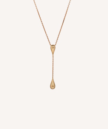 Long Drop Necklace 18k Gold Plated drop pendulum