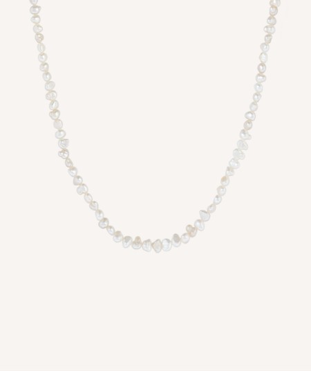 Marea Necklace 18 Kt Gold Plated 4mm cultivated pearls