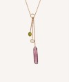 Necklace Guida 18 Kt Gold Plated natural stones