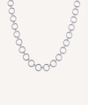 Necklace Lea Silver plated link circle