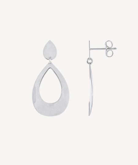 Earrings Vicky silver 925 smooth lengths
