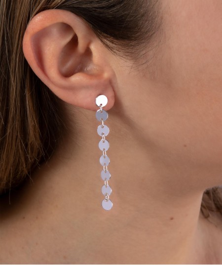 Long earrings circles