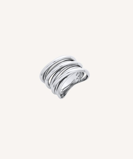 Ring  silver plated strips