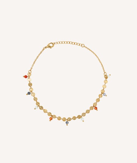 Anklet Multicolor stones