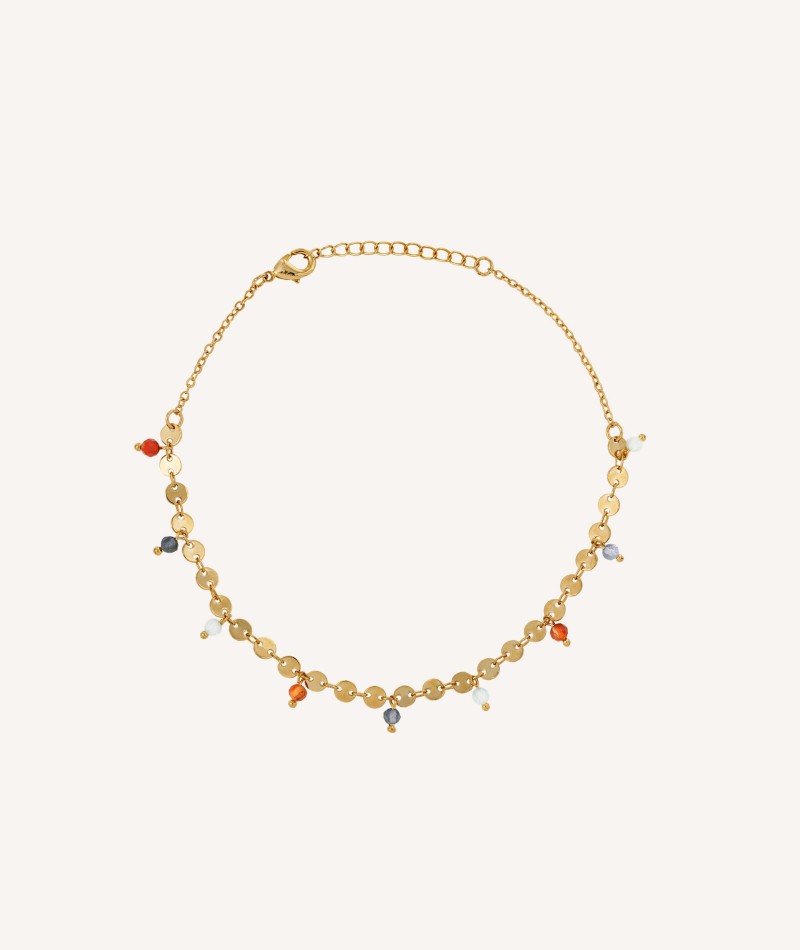 Anklet Multicolor stones