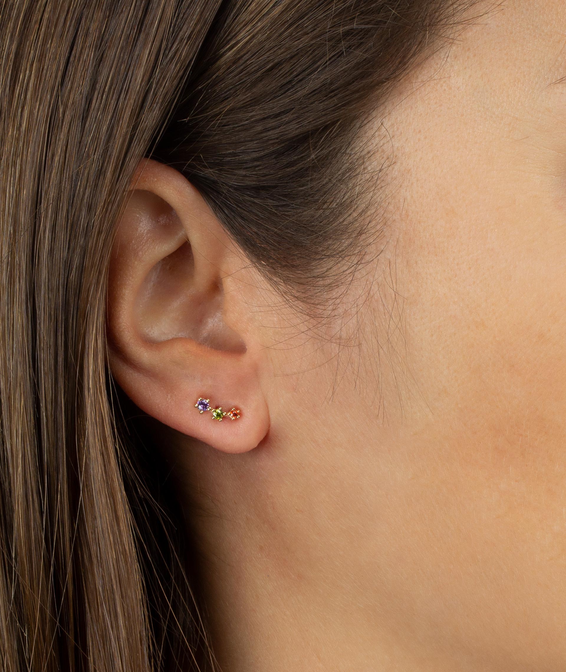 Earrings Zirconia Multicolor