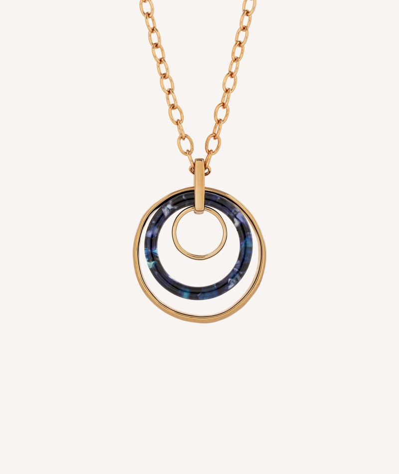 Pendant colletion Eva Hoop carey blue