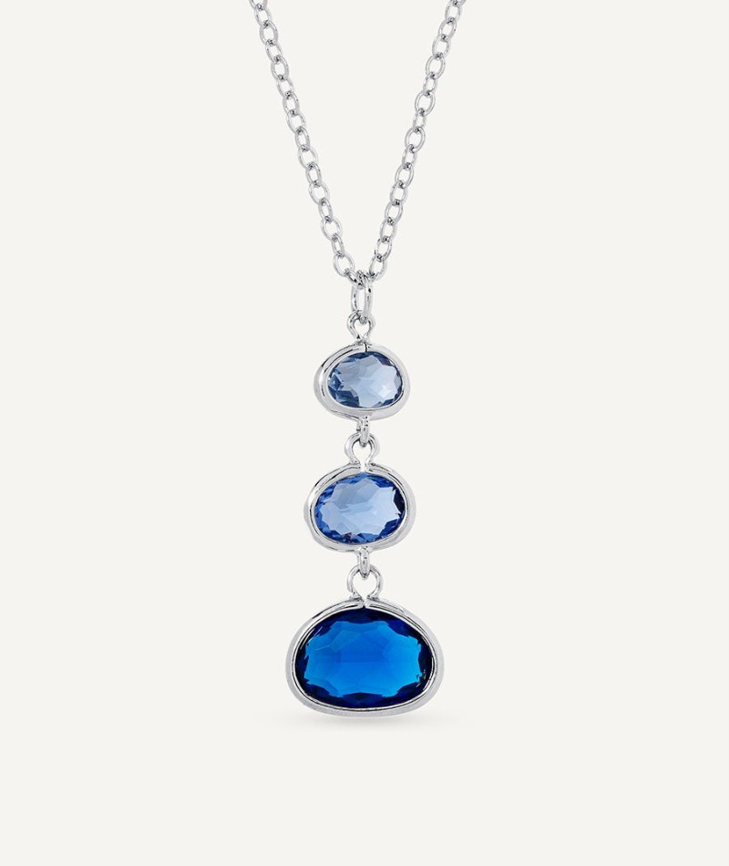 Pendant Nerea with Blue Zirconias