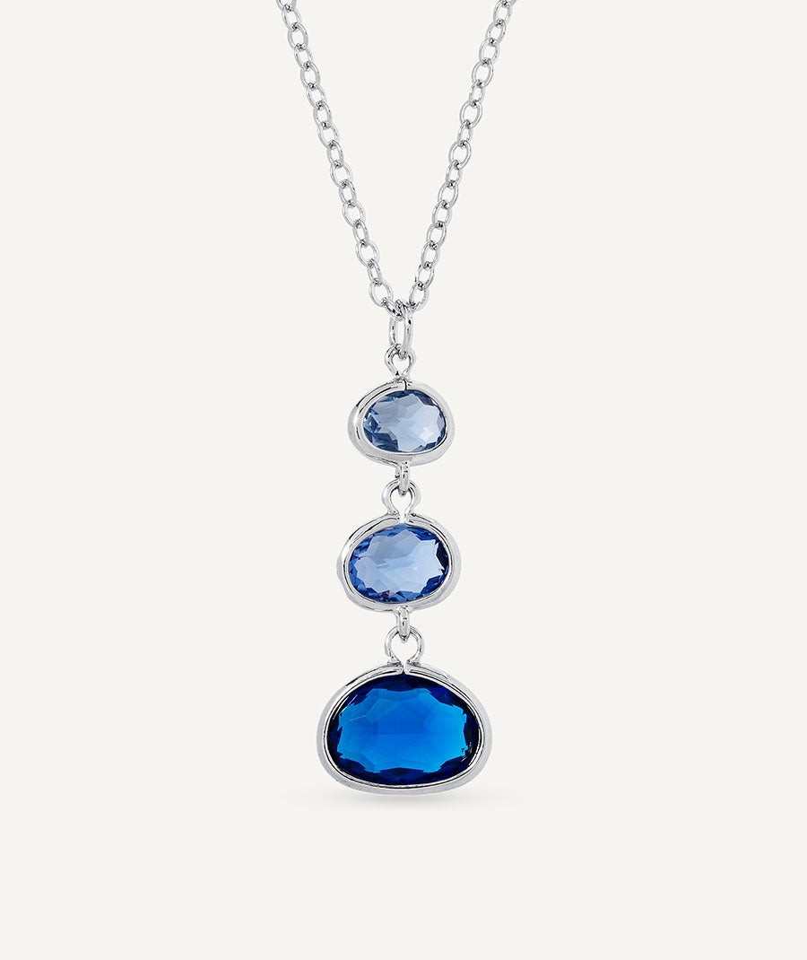 Pendant Nerea with Blue Zirconias