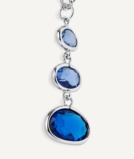 Pendant Nerea with Blue Zirconias