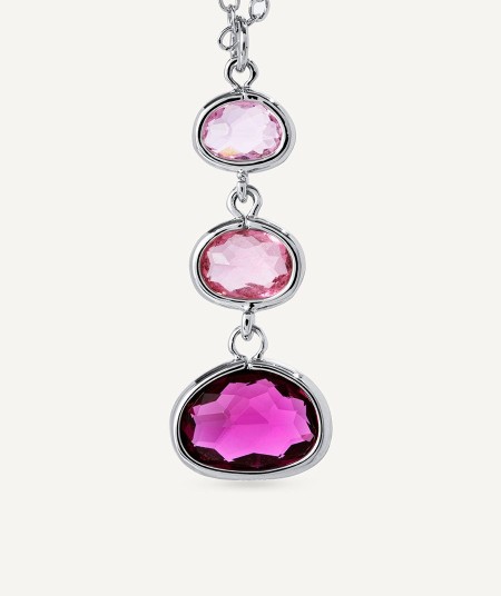 Pendant Nerea with Pink Zirconias