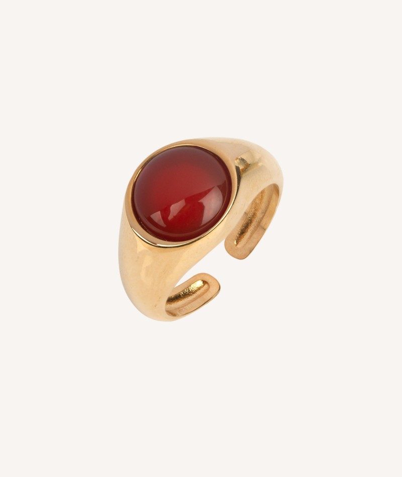 Ring Red Aghata