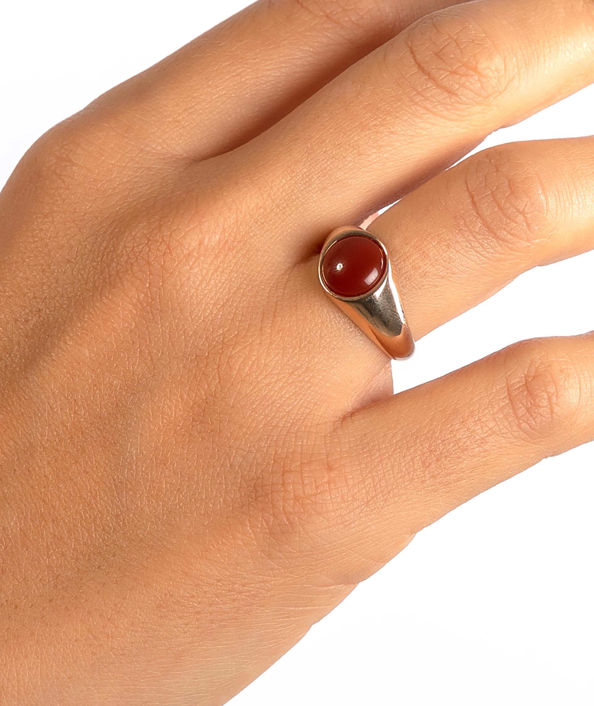 Ring Red Aghata