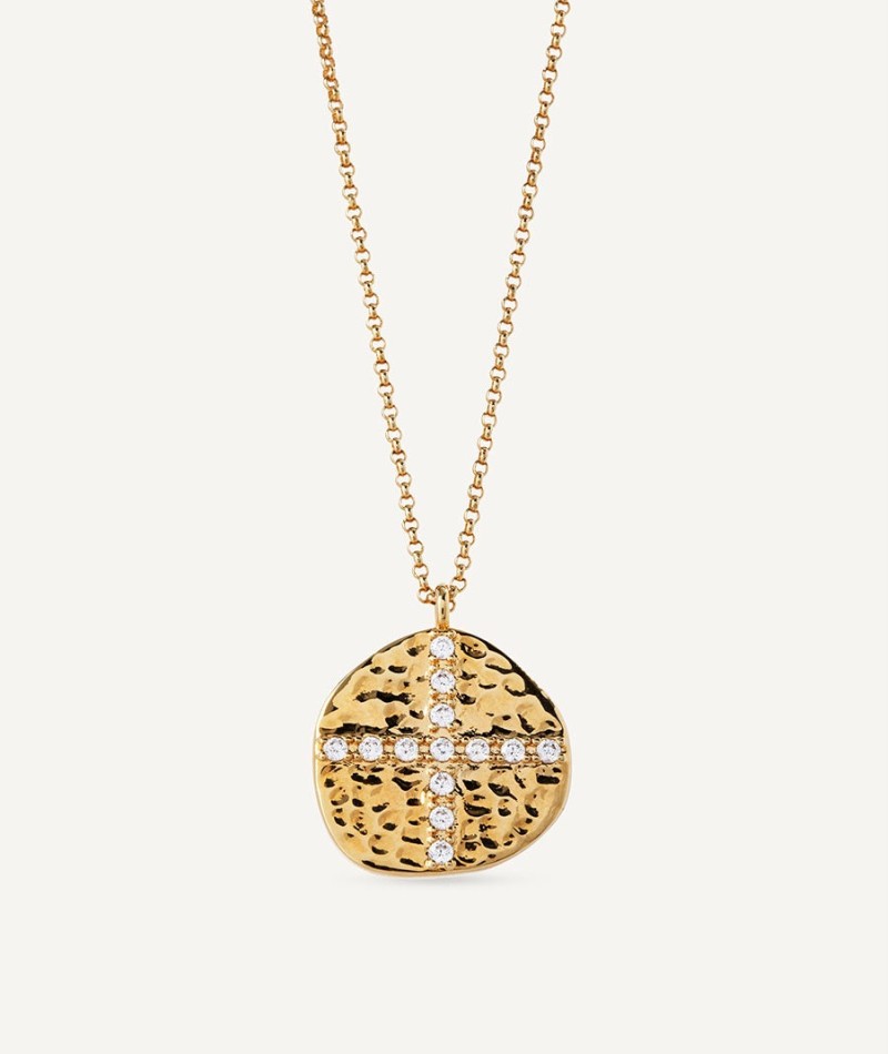 Pendant Cross with White Zirconias