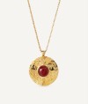 Pendant Ula with Natural Red Stones