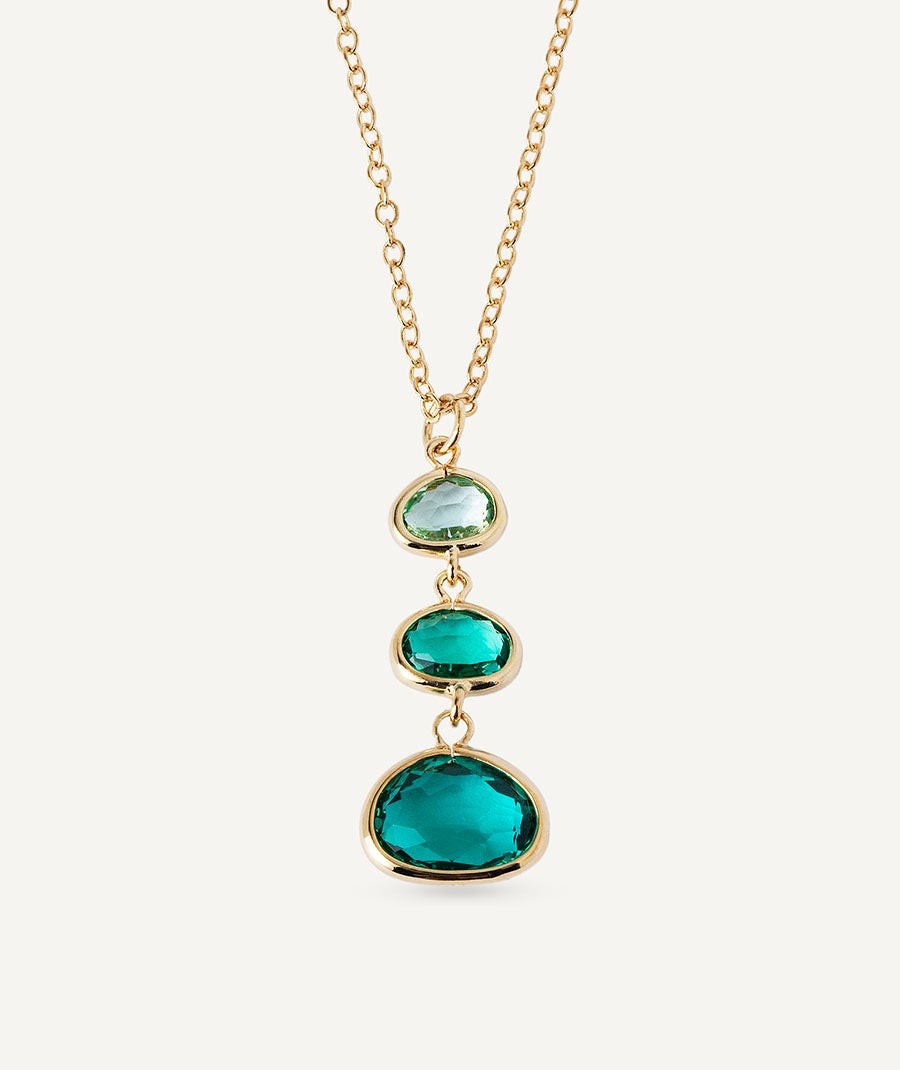 Pendant Nerea with Green Zirconias