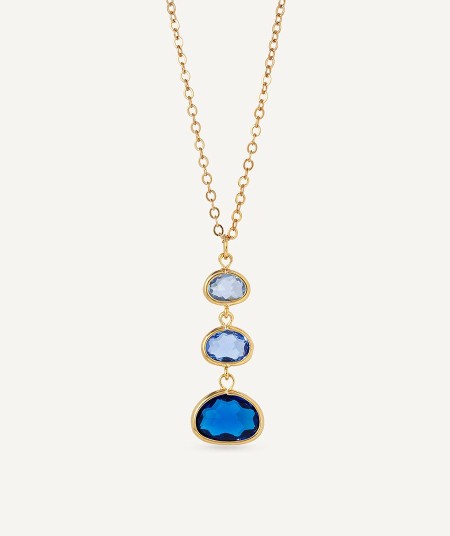 Pendant Nerea with Blue Zirconias