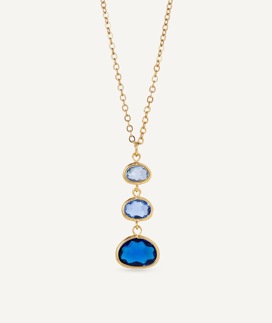 Pendant Nerea with Blue Zirconias