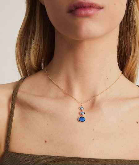 Pendant Nerea with Blue Zirconias