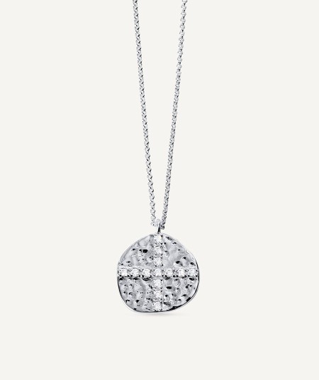 Pendant Cross with White Zirconias