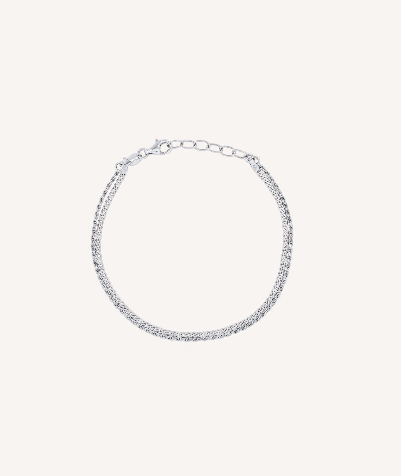 Bracelet Sweet silver 925 double chain links