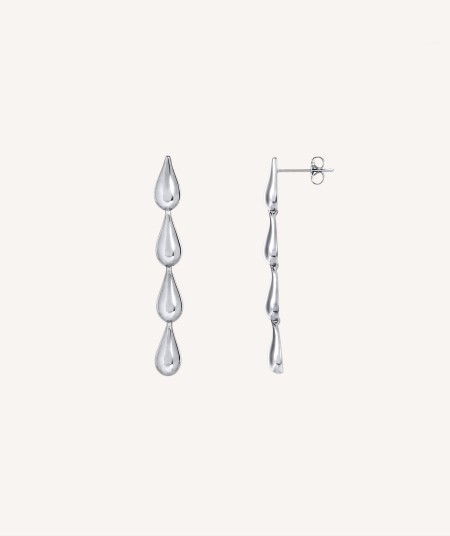 Earrings Maxi Drop Silver plated