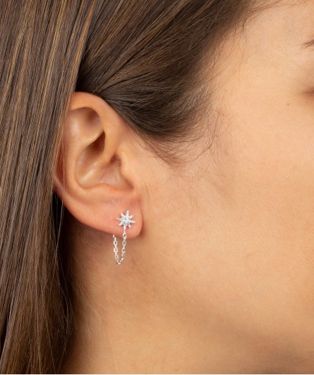 Individual Earring Star Zirconia