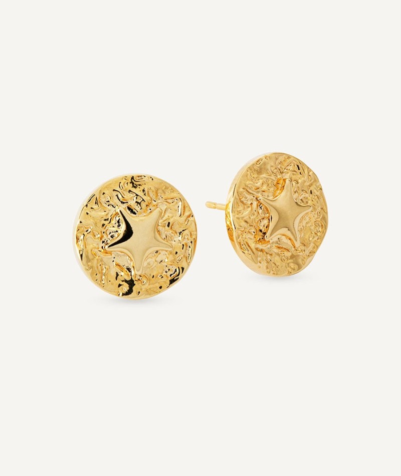 Earring Granissat Smooth Gold plated 18 Kt