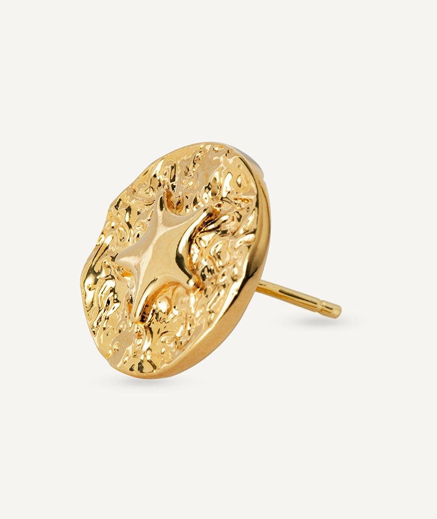 Earring Granissat Smooth Gold plated 18 Kt