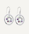 Earrings Fosquet collection Esenciales Silver plated Aro Natural stones