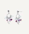 Earrings Fosquet collection Esenciales Silver plated Aro Natural stones