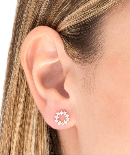 Earrings Circle Stars Zirconias