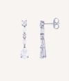 Earrings Sofía 925 silver platinum plated cubic zirconias