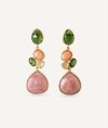 Earrings Talaia with natural stones