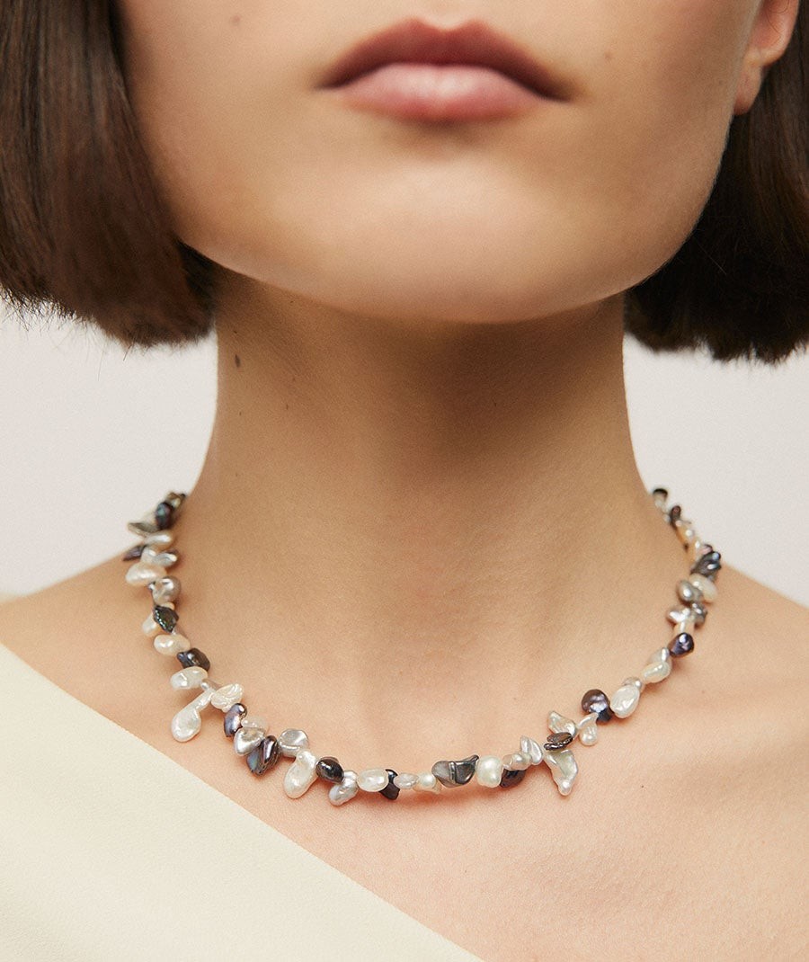 Bahari Necklace with pearls