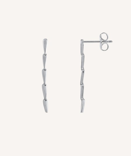 Earrings Cascade silver 925 long